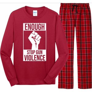 Enough Stop The Violence Fist Long Sleeve Pajama Set