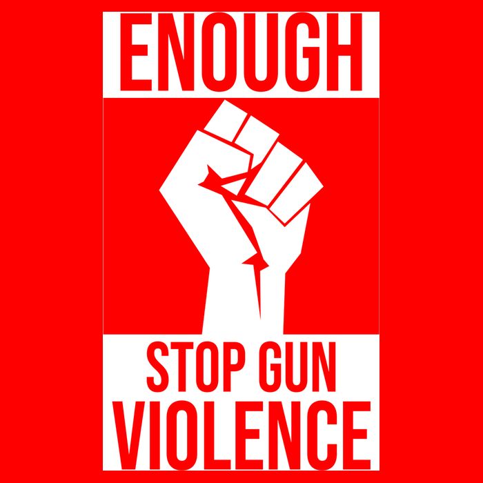 Enough Stop The Violence Fist Flat Bill Trucker Hat