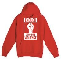 Enough Stop The Violence Fist Premium Pullover Hoodie