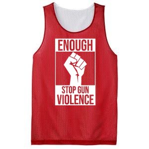 Enough Stop The Violence Fist Mesh Reversible Basketball Jersey Tank