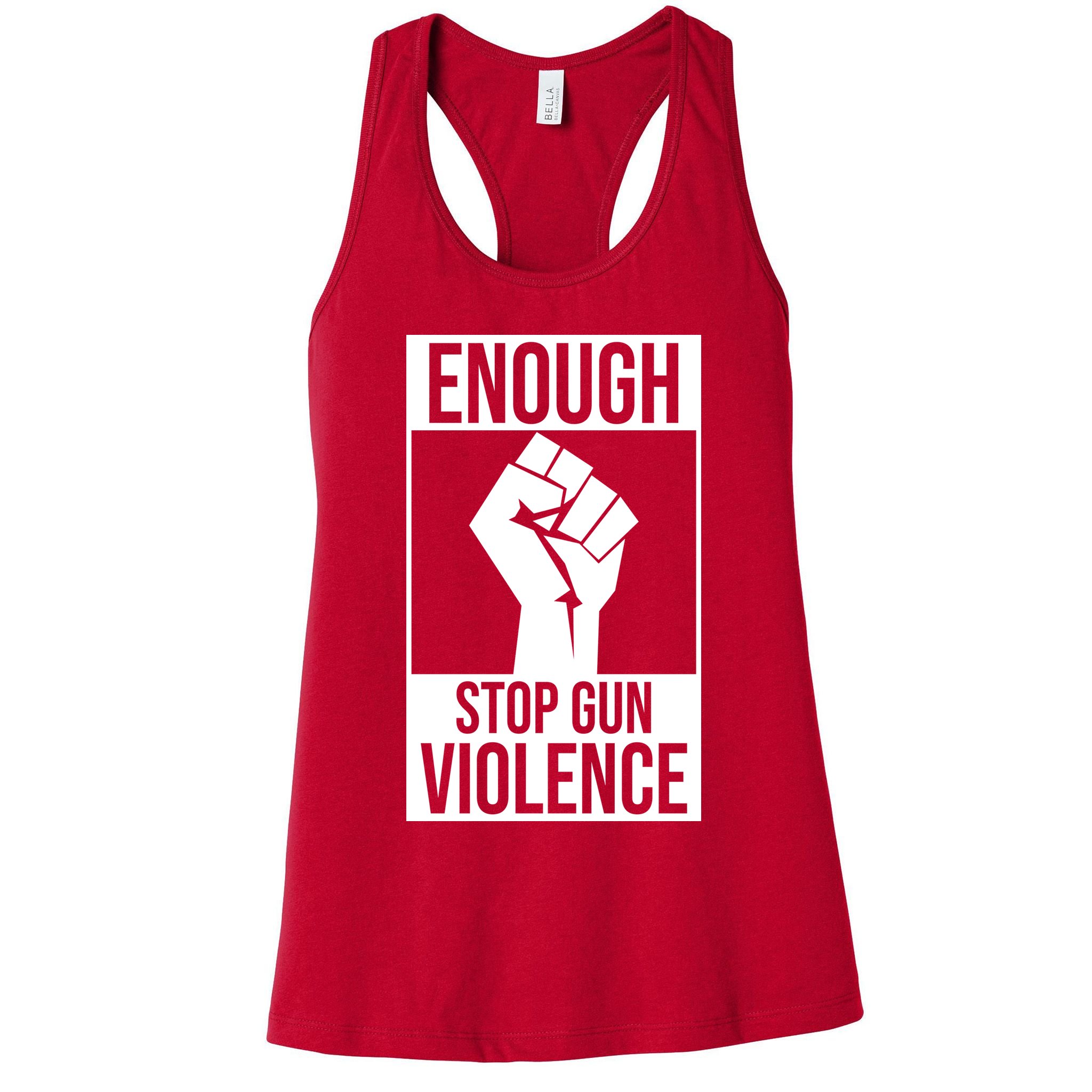 Enough Stop The Violence Fist Womens Tank Top