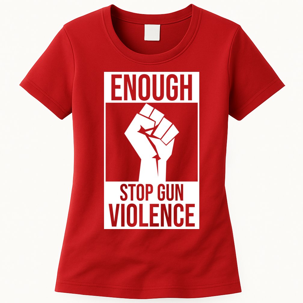 Enough Stop The Violence Fist Womens T-Shirt