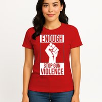 Enough Stop The Violence Fist Womens T-Shirt