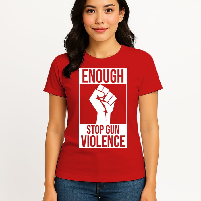 Enough Stop The Violence Fist Womens T-Shirt