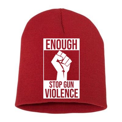 Enough Stop The Violence Fist Short Acrylic Beanie