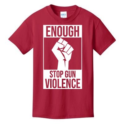 Enough Stop The Violence Fist Kids T-Shirt