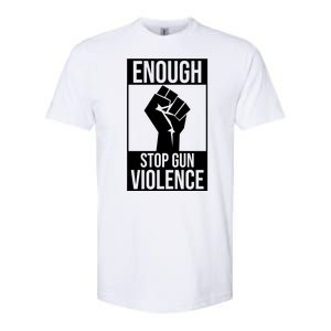 Enough Stop The Violence Fist Softstyle CVC T-Shirt