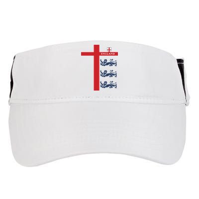 England Soccer Three Lions Flag Adult Drive Performance Visor