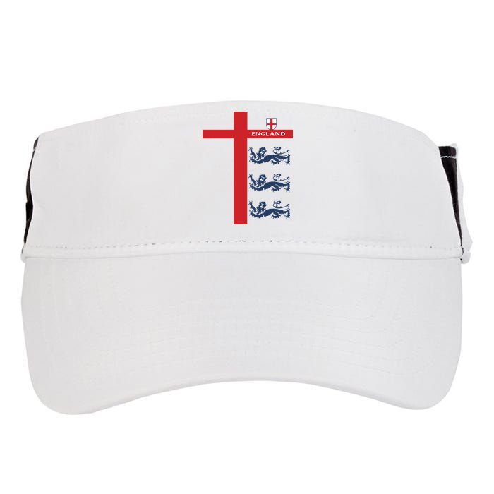 England Soccer Three Lions Flag Adult Drive Performance Visor