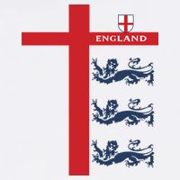 England Soccer Three Lions Flag Flat Bill Trucker Hat