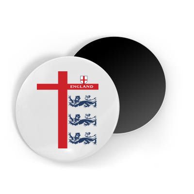 England Soccer Three Lions Flag Magnet