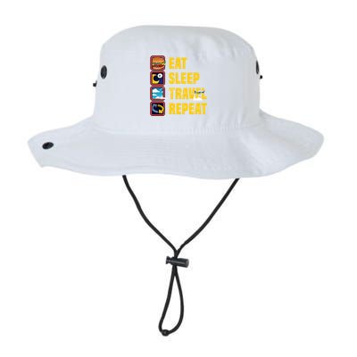 Eat Sleep Travel Repeat World Travel Lover Buddies Traveller Gift Legacy Cool Fit Booney Bucket Hat