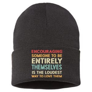 Encouraging Someone To Be Entirely Themselves Is The Loudest Sustainable Knit Beanie