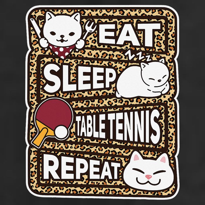 Eat Sleep Table Tennis Repeat Ping Pong Lover Outfit Hat