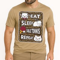 Eat Sleep Table Tennis Repeat Ping Pong Lover Outfit Cooling Performance Crew T-Shirt