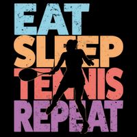 Eat Sleep Tennis Repeat Great Gift Tennis Gift Doggie Tank