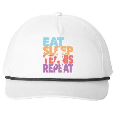 Eat Sleep Tennis Repeat Great Gift Tennis Gift Snapback Five-Panel Rope Hat