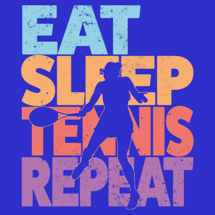 Eat Sleep Tennis Repeat Great Gift Tennis Gift Button