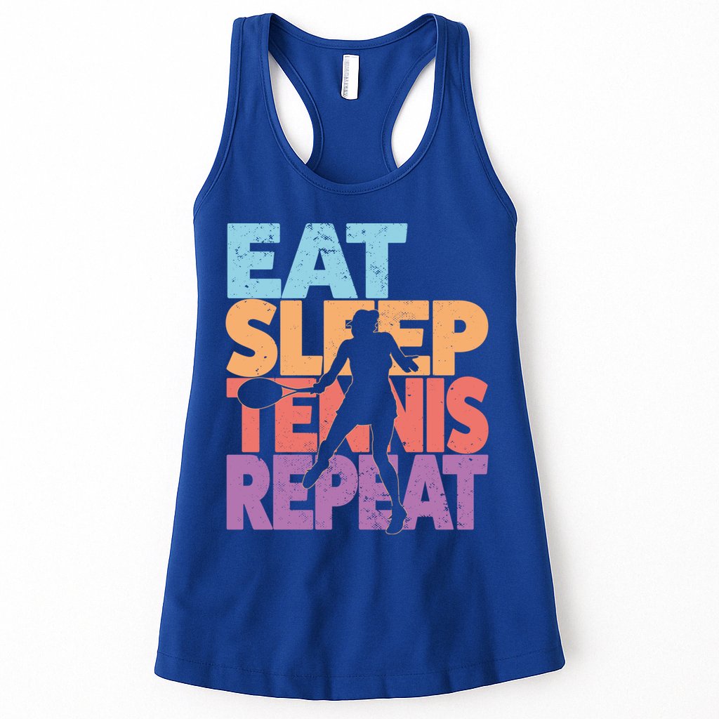 Eat Sleep Tennis Repeat Great Gift Tennis Gift Womens Tank Top