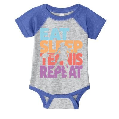 Eat Sleep Tennis Repeat Great Gift Tennis Gift Infant Baby Jersey Bodysuit