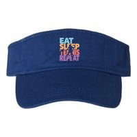 Eat Sleep Tennis Repeat Great Gift Tennis Gift Valucap Bio-Washed Visor