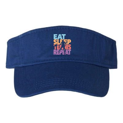 Eat Sleep Tennis Repeat Great Gift Tennis Gift Valucap Bio-Washed Visor