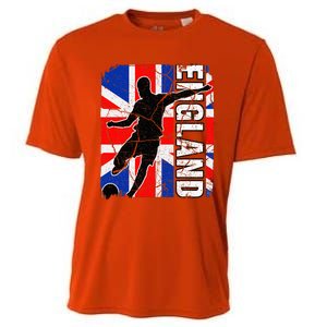 England Soccer Team British Flag Jersey Football Fans Cooling Performance Crew T-Shirt