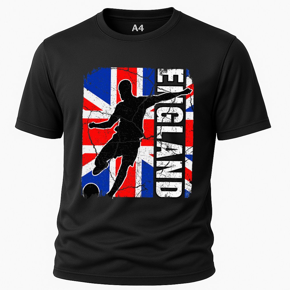 England Soccer Team British Flag Jersey Football Fans Cooling Performance Crew T-Shirt