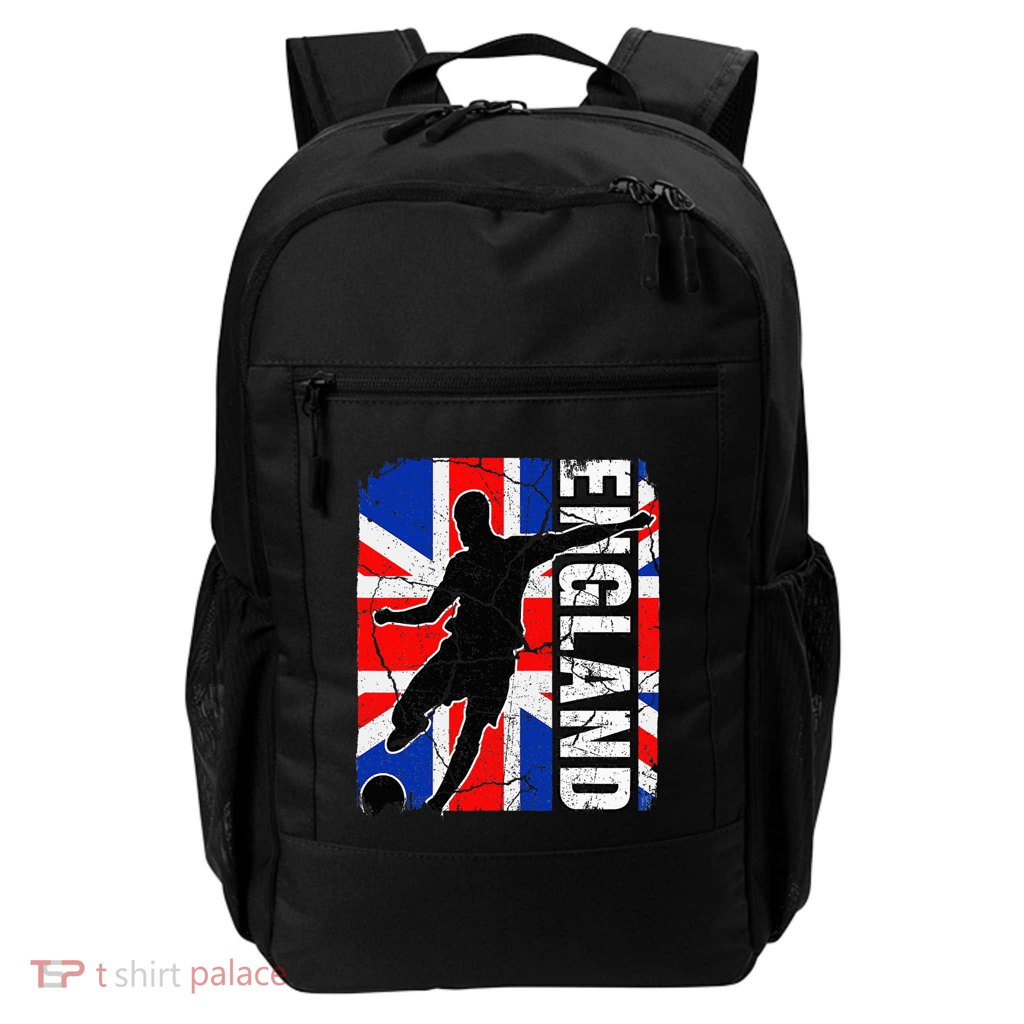 England Soccer Team British Flag Jersey Football Fans Backpack