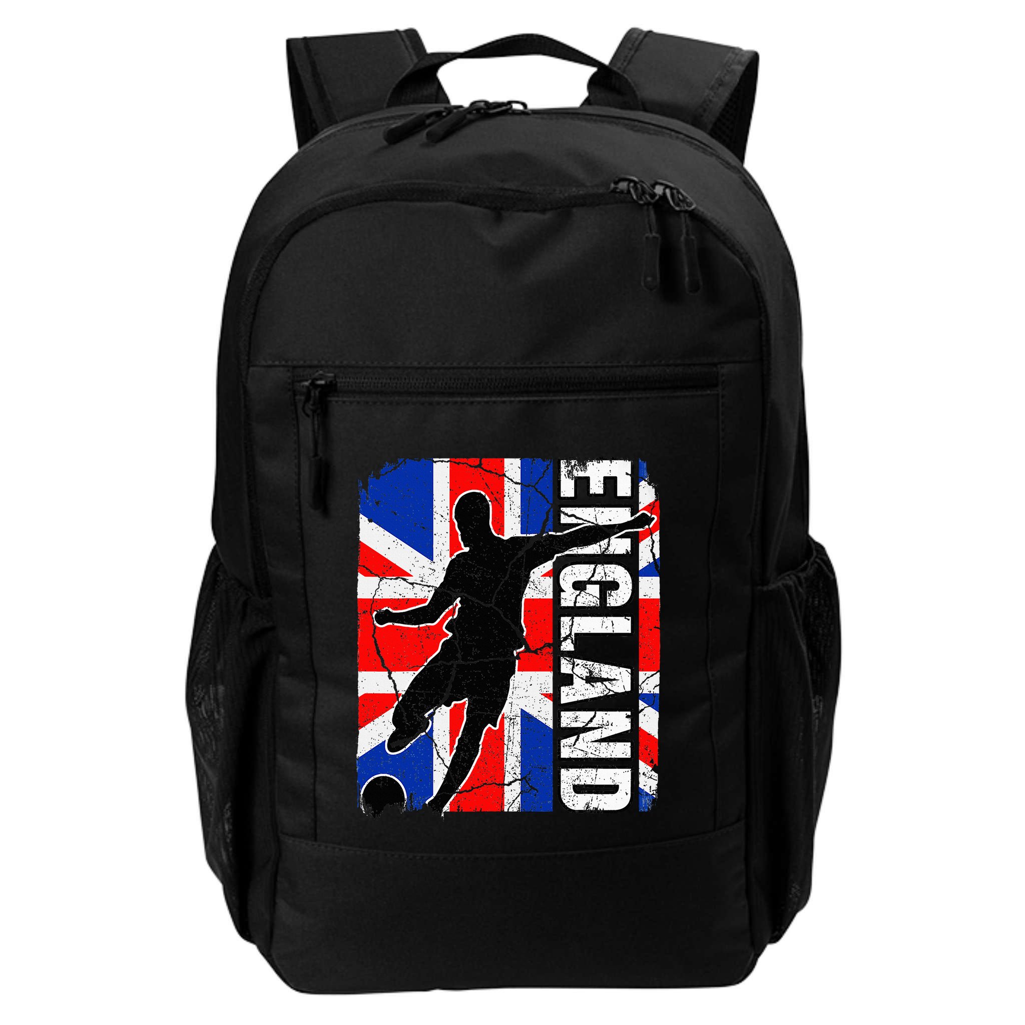 England Soccer Team British Flag Jersey Football Fans Backpack