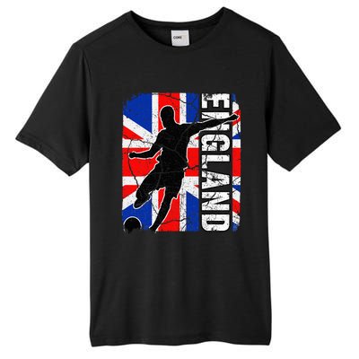 England Soccer Team British Flag Jersey Football Fans Tall Fusion ChromaSoft Performance T-Shirt