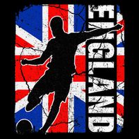 England Soccer Team British Flag Jersey Football Fans Drawstring Bag