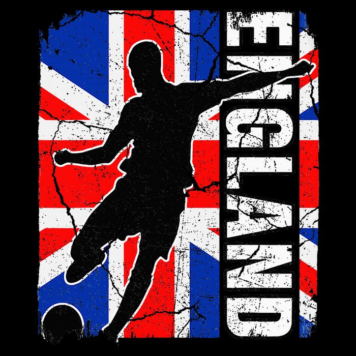 England Soccer Team British Flag Jersey Football Fans Drawstring Bag