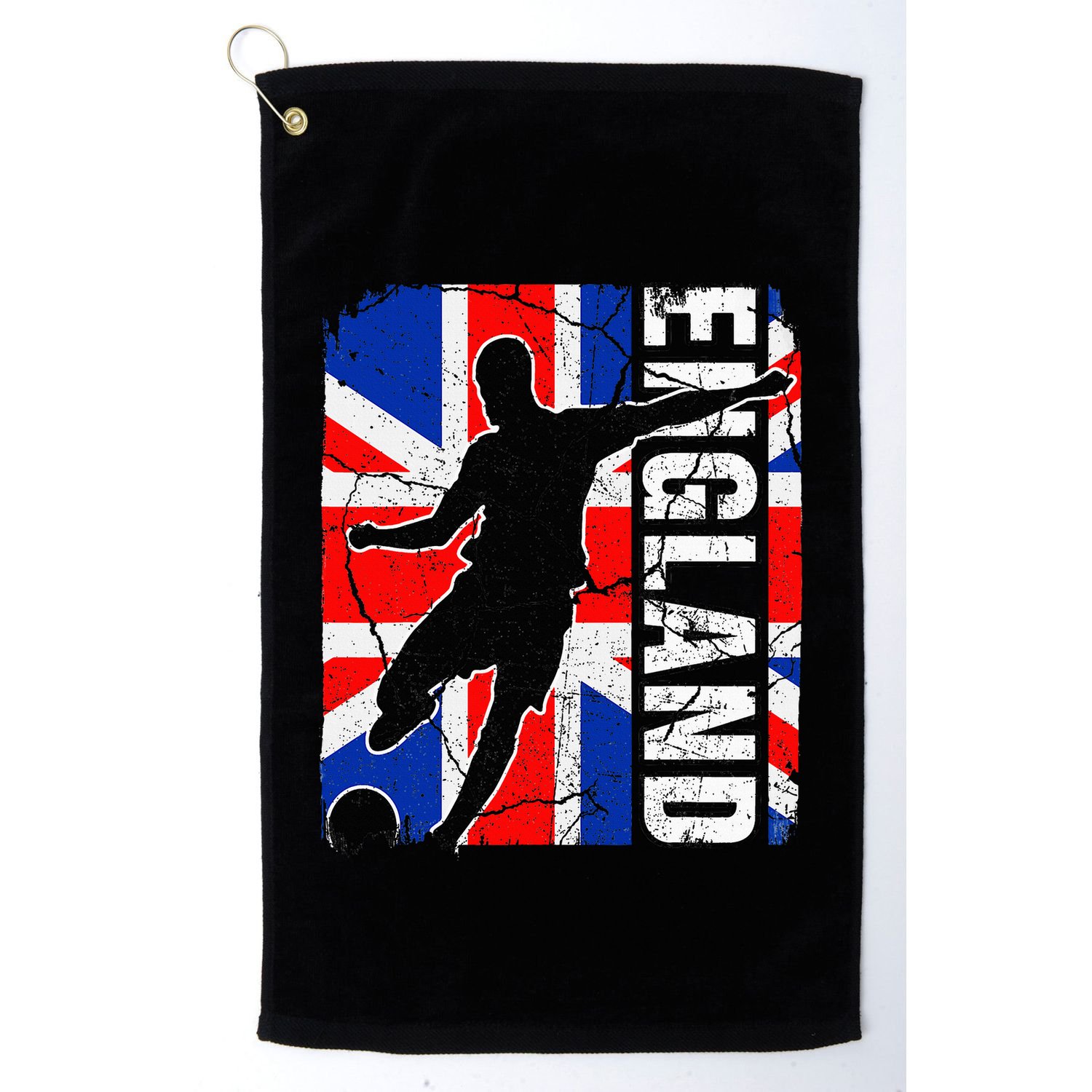 England Soccer Team British Flag Jersey Football Fans Golf Towel