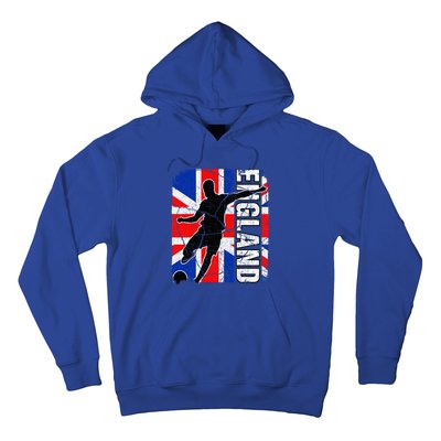 England Soccer Team British Flag Jersey Football Fans Hoodie