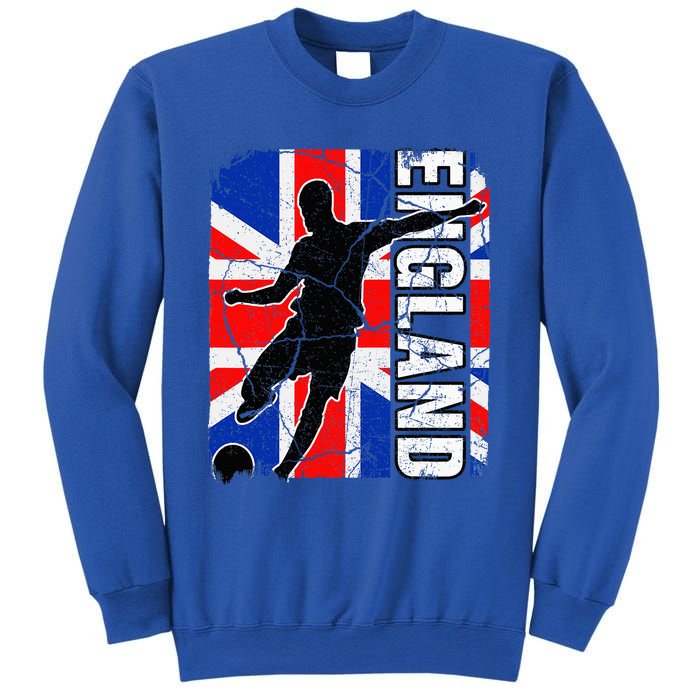 England Soccer Team British Flag Jersey Football Fans Sweatshirt