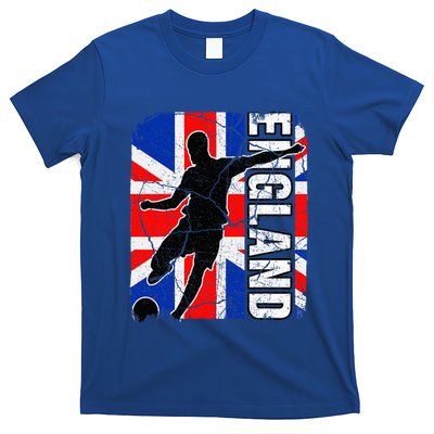 England Soccer Team British Flag Jersey Football Fans T-Shirt