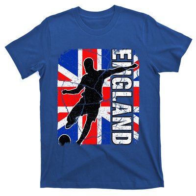 England Soccer Team British Flag Jersey Football Fans T-Shirt