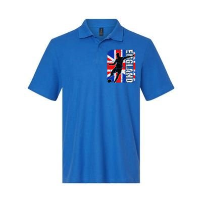 England Soccer Team British Flag Jersey Football Fans Softstyle Adult Sport Polo