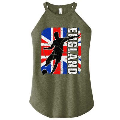 England Soccer Team British Flag Jersey Football Fans Women’s Perfect Tri Rocker Tank