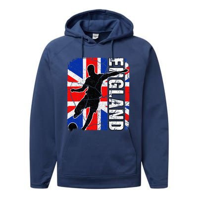 England Soccer Team British Flag Jersey Football Fans Performance Fleece Hoodie