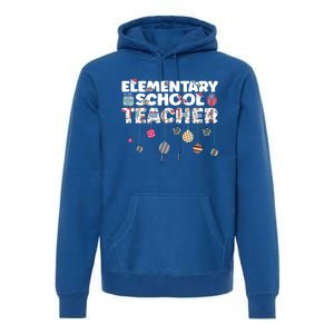 Eletary School Teacher Christmas Vibes Gift Premium Hoodie