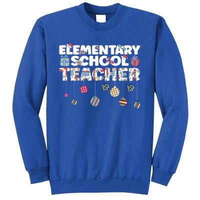 Eletary School Teacher Christmas Vibes Gift Tall Sweatshirt