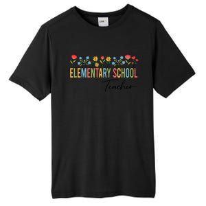 Eletary School Teacher Wildflowers Back To School Gift Tall Fusion ChromaSoft Performance T-Shirt