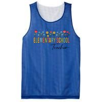 Eletary School Teacher Wildflowers Back To School Gift Mesh Reversible Basketball Jersey Tank