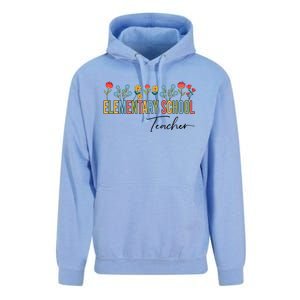 Eletary School Teacher Wildflowers Back To School Gift Unisex Surf Hoodie