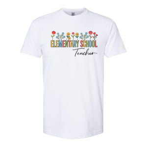 Eletary School Teacher Wildflowers Back To School Gift Softstyle CVC T-Shirt