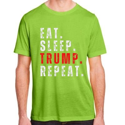 Eat Sleep Trump Repeat For President Trump 2024 Reelection Adult ChromaSoft Performance T-Shirt