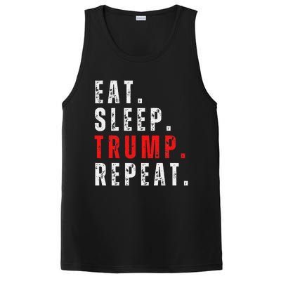 Eat Sleep Trump Repeat For President Trump 2024 Reelection PosiCharge Competitor Tank