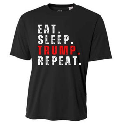 Eat Sleep Trump Repeat For President Trump 2024 Reelection  Cooling Performance Crew T-Shirt